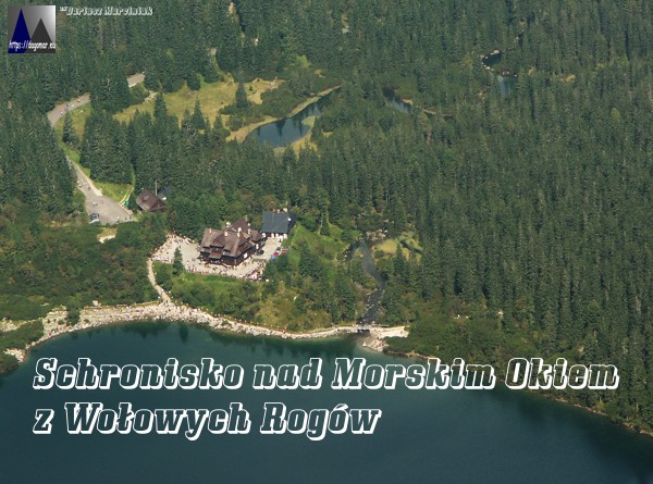 Schronisko nad Morskim Okiem z Wołowej Grani, Woowych Rogów